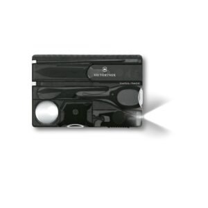 Victorinox SwissCard Classic – 13 Functions, DO-IT-Yourself Champion, Functional Companion That fits a Wallet, LED, Black- 82 mm. (0.7333.T3)