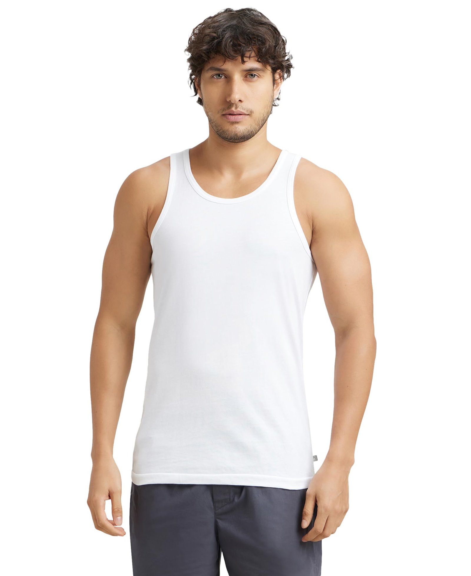 Jockey 8820 Men Super Combed Cotton Round Neck Sleeveless Vest