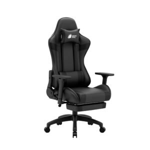 Green Soul Raptor Pro Racing Edition | Ergonomic Gaming Chair with Massager & Legrest | Premium PU Leather | 3D Armrest | Lumbar Pillow | 3 Year Warranty (Black)