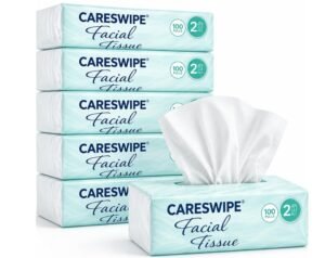 2 Ply Facial Tissue Box Soft Pack 100 Pulls Each Pack (200 Sheets) Pack Of 6-600 Pulls Ultra Soft, Highly Absorbent & Skin Friendly Face Tissue Daily Use Tissue Paper (1200 sheets)