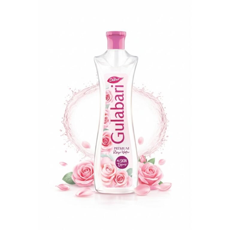 Dabur Gulabari Premium Rose Water/Face Toner – 400ml | No Paraben | Alcohol Free | Cleanses, Hydrates & Moisturises Skin | Balances & Restores Skin’s pH Levels | For All Skin Types