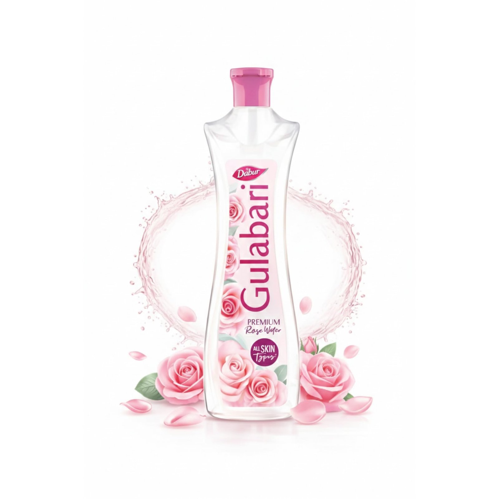 Dabur Gulabari Premium Rose Water/Face Toner – 400ml | No Paraben | Alcohol Free | Cleanses, Hydrates & Moisturises Skin | Balances & Restores Skin’s pH Levels | For All Skin Types