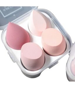 Omidazzle Ultra soft Professional Blender Set for Face Makeup | Makeup Sponges Set Suitable with Liquid & Creams | Sponge makeup for all Skin Types | Latex-Free Reusable & washable (Multicolor Set of 4)