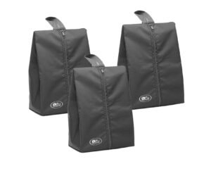 Lify Shoe Storage Organizer Bags Set, Water-Resistant Nylon Fabric with Sturdy Zipper for Traveling (Grey- 3Piece)