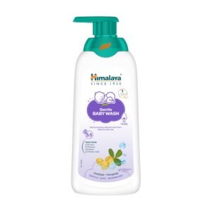 Himalaya Gentle Baby Wash 400ml with Chickpea, Fenugreek|pH 5.5|No.1 Doctor Recommended brand|100% Soap free Gentle cleanser for skin & hair|Tear free|Safe for Newborns|Skin Microbiome – friendly|Hypoallergenic