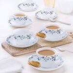 Larah By Borosil – Helena (LH) Cup and Saucer Set, 140ml, 12-Pieces, White