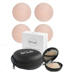 DClub Nipple Covers Reusable Comfortable & Natural, Invisible, Adhesive Silicone Pasties for Women.