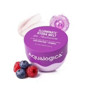 Aqualogica Illuminate + Hydra Melt Gel Moisturizer – 200g | Water-light Gel Moisturizer | 24 Hour Hydration | Evens Out Skin Tone | Non-Sticky & Quick Absorbing for Luminous Skin