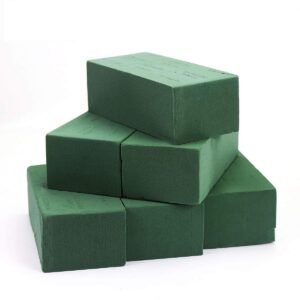 6 PCS Floral Foam Bricks, Florist Flower Styrofoam Green Bricks Flower Arrangement Brick Supplies for Florist Craft