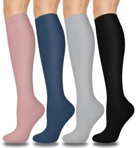 Compression Socks for Women & Men(1/3/7/8 PACK) – Best for Running,Medical,Nurse,Travel,Cycling-20-30mmHg