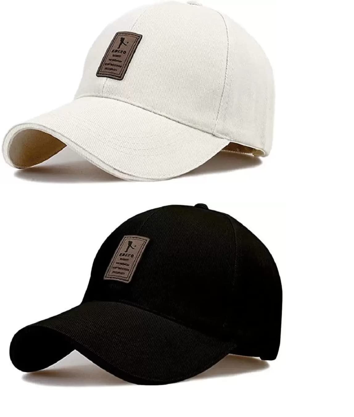 SELLORIA A Brand Soft Cotton Adjustable Unisex Cap for Men and Women Freesize Baseball Caps (Pack of 2)
