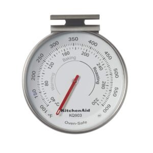 KitchenAid KQ903 3-in Dial Oven Thermometer, TEMPERATURE RANGE: 100Ã‚°F to 600Ã‚°F, Black