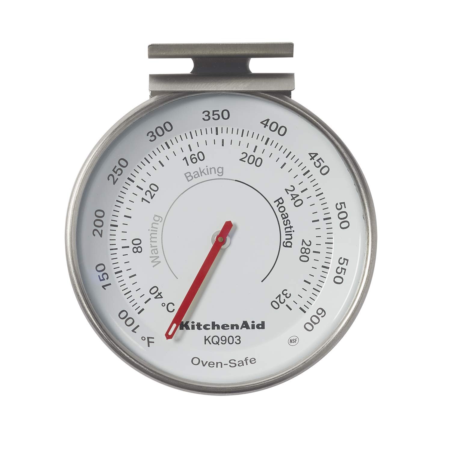 KitchenAid KQ903 3-in Dial Oven Thermometer, TEMPERATURE RANGE: 100Ã‚°F to 600Ã‚°F, Black