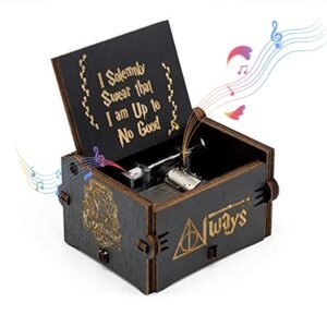 PATPAT® Wizard Music Box, Wooden Classic Music Box with Hand Crank