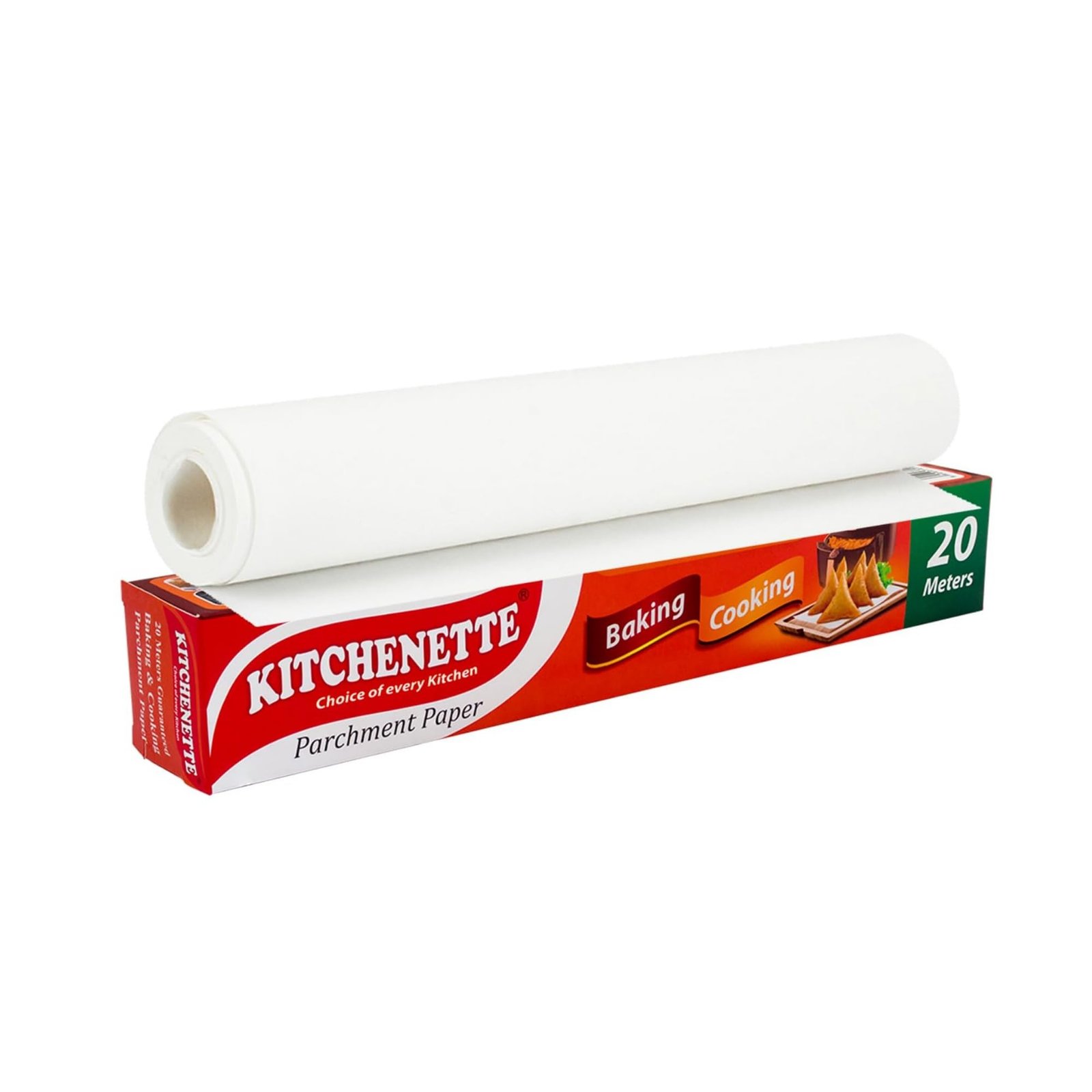Kitchenette Baking Parchment Paper/Butter Paper Roll 20 Meter | Non-Stick Cooking Paper for Baking Cakes, Air Fryer & Oven | for Food/Roti Wrapping & Tiffin Packing | Food-Safe Heat Resistant