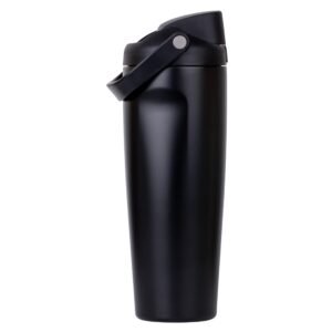 CYNVEXA Tumbler with lid and Straw 900ML Cup Stainless Steel Vacuum Insulated Tumbler for Water, Iced Tea or Coffee Office Gym Travelling (Dark Black)