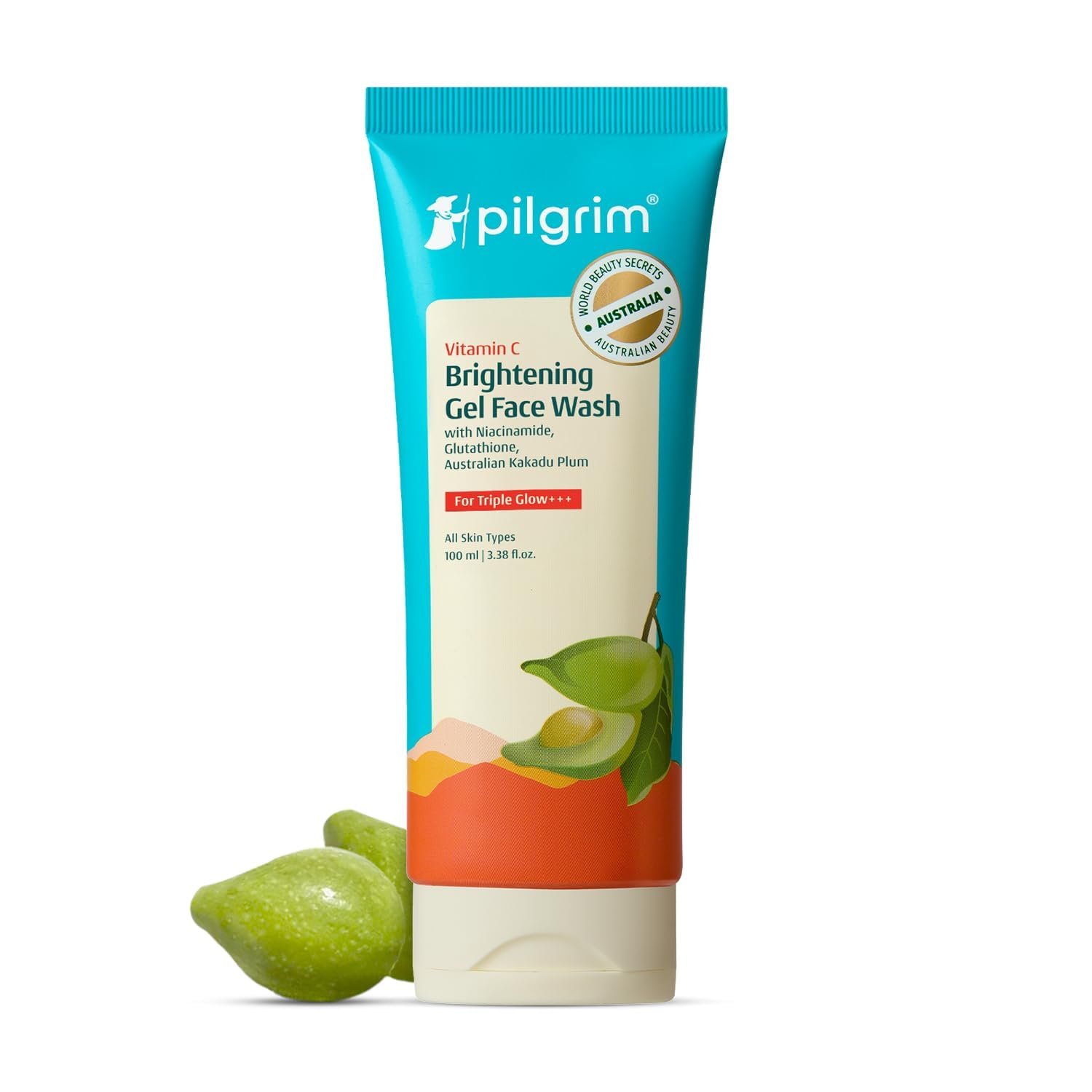 Pilgrim Vitamin C Brightening Gel Face Wash For Glowing Skin – 100ml