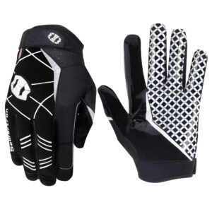 Seibertron Pro 3.0 Elite Ultra-Stick Sports Receiver Glove Football Gloves Youth and Adult Black S