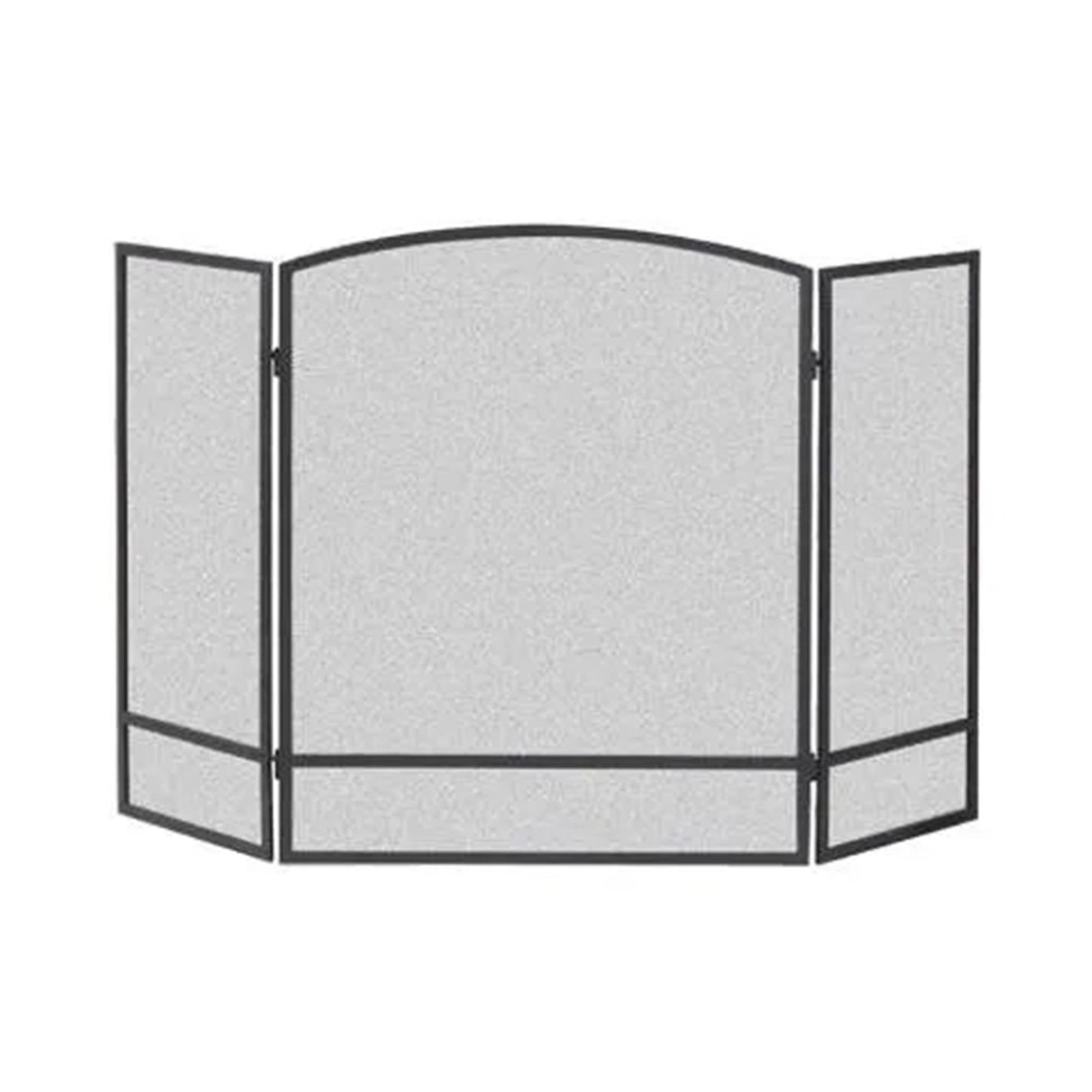 Panacea Products 15951 3-Panel Arch Screen with Double Bar for Fireplace
