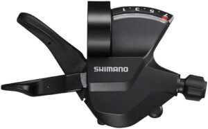 SHIMANO Plastic Chrome Altus Right Shift Lever 7-Speed SL-M315-7R, Black