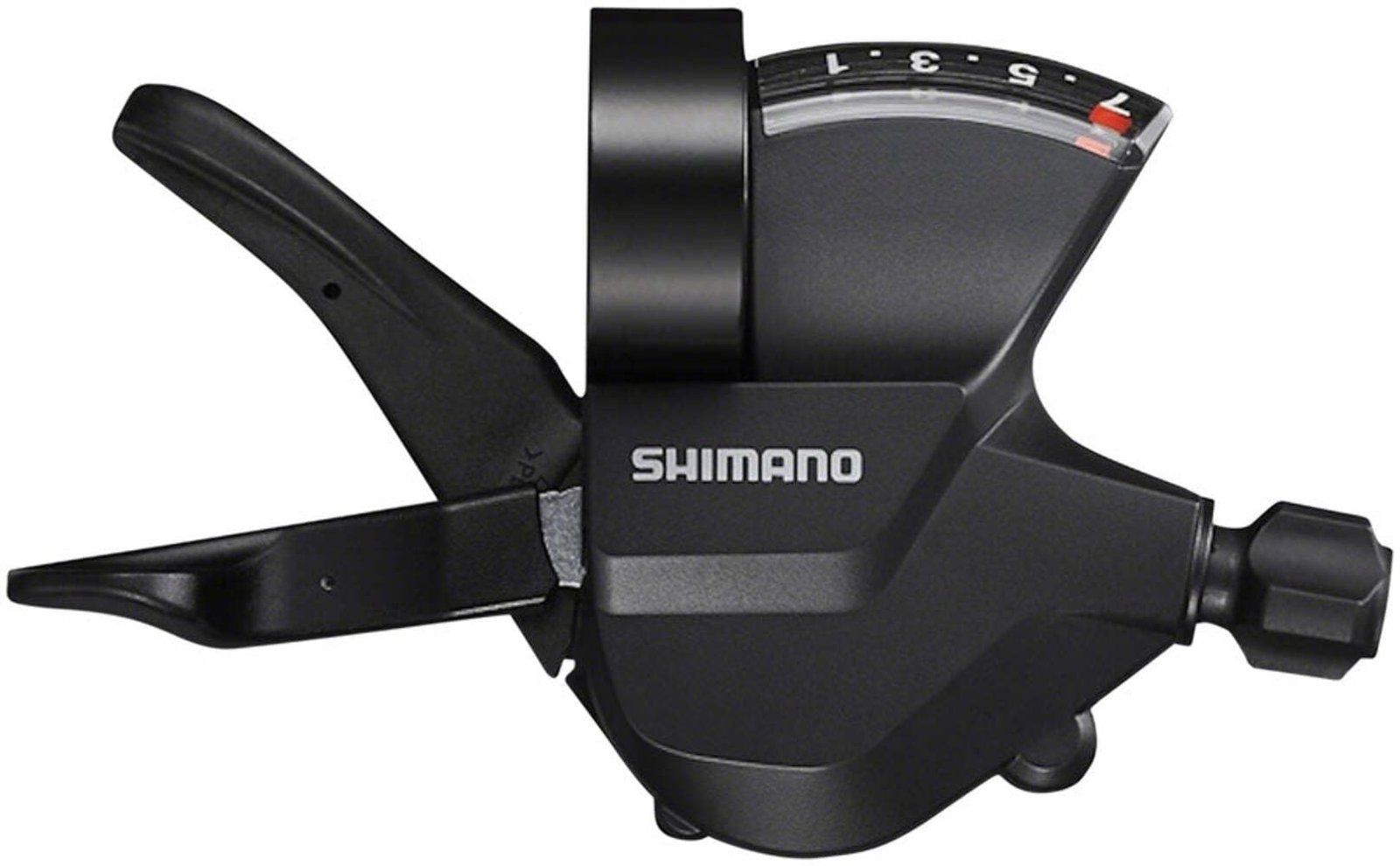 SHIMANO Plastic Chrome Altus Right Shift Lever 7-Speed SL-M315-7R, Black