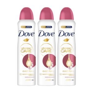 Dove Eventone Deodorant For Women, Antiperspirant Body Spray For Long Lasting Odour Protection, Skin Friendly Deo, Alcohol Free, Paraben Free, 150 ml (Pack of 3)