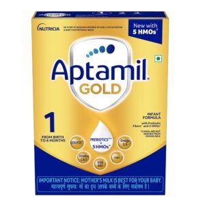 Aptamil Gold Infant Formula for Babies – Stage 1 (Upto 6 months) – with 5HMO and Prebiotics – 400gms -Bag-In-Box