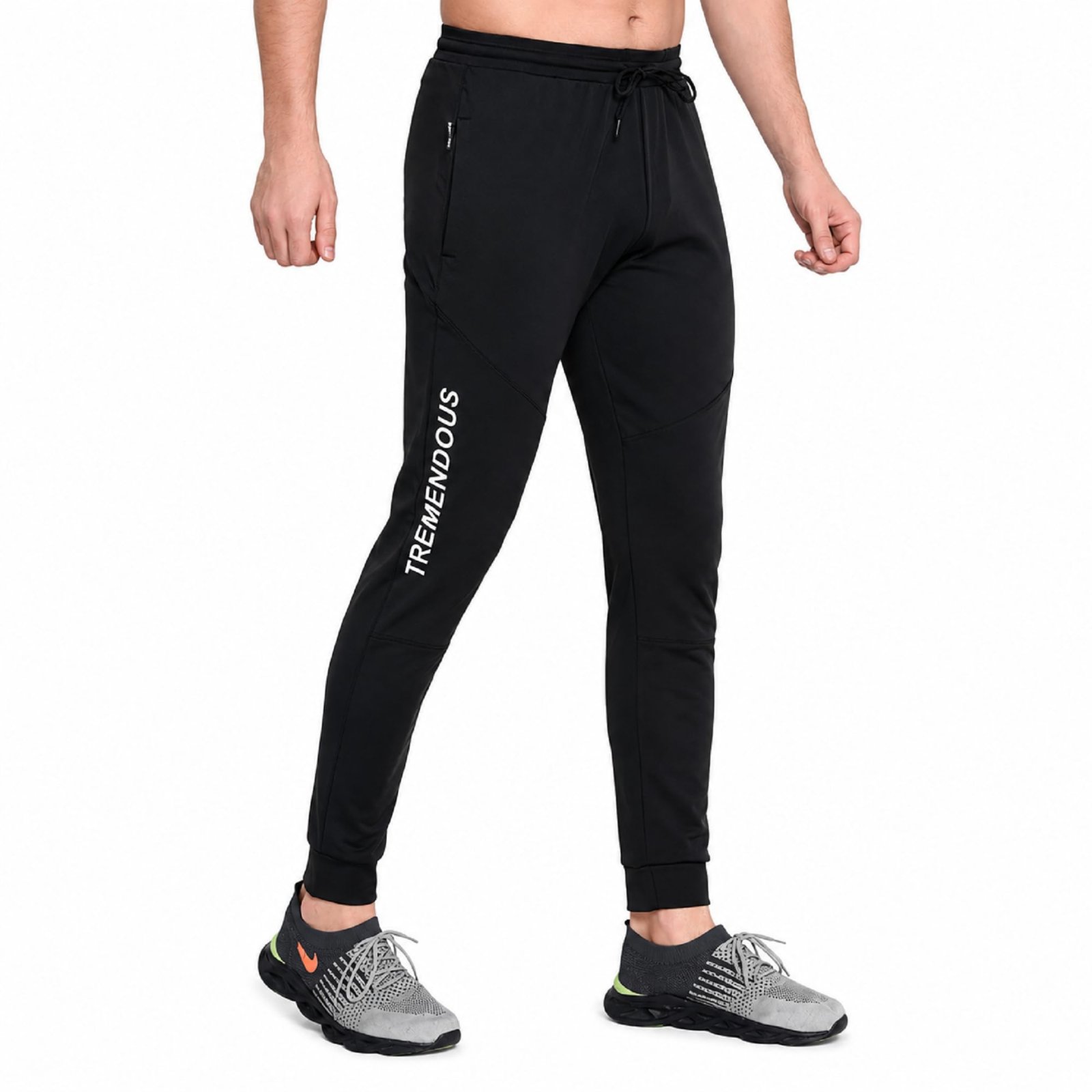 BLUE STAR SHARK Men’s Slim Fit Track Pants – Joggers for Running, Gym, Sports, and Casual Wear | Multipurpose Activewear Lower for Men & Boys | Stylish Summer Trousers & Night Pants