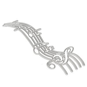 (Music) – ZbFwmx Music Metal Die Cutting Dies Scrapbooking Embossing Folder Suit for Big Shot Cutting Machine
