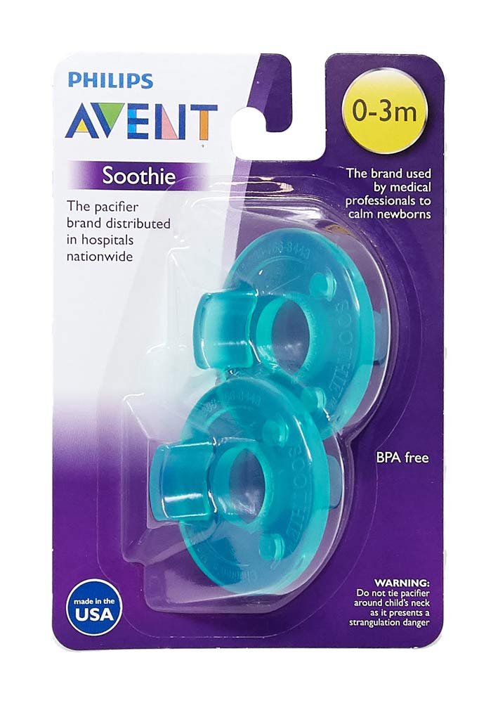 Philips Avent Silicone 2 Pack Avent Soothie Pacifier Green 0 3 Months