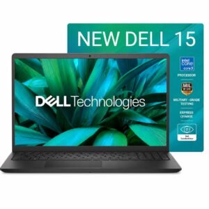 Dell 15 (Previously Inspiron) Laptop, 14th Gen Intel Core i3/Core 3 100U Processor, 16GB DDR4, 512 SSD, Intel UHD Graphics, 15.6″ FHD 120Hz IPS AG 250 nit Display, Win 11 + Office 2024, Black, 1.63Kg