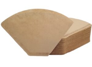 #4 Cone Coffee Filter 8-12 Cup, 200 Count Unbleached Natural Paper, No Blowout, Disposable for Pour Over and Drip Coffee Maker