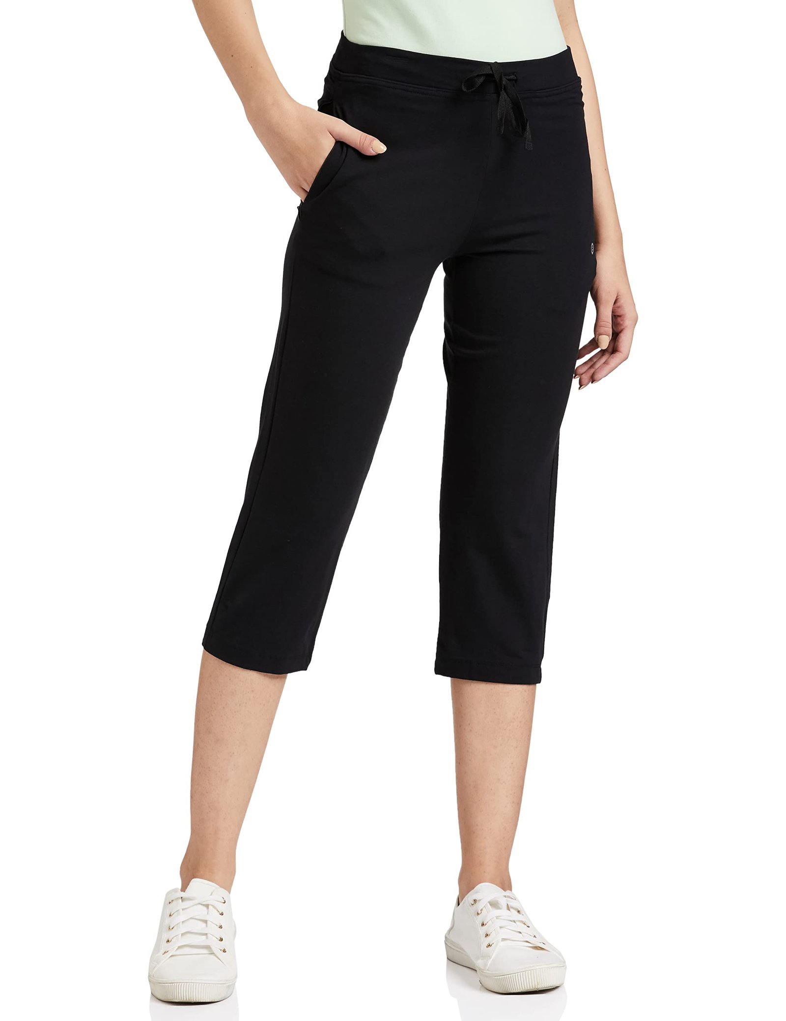 Enamor Essentials E018 Stretch Cotton Lounge Capri for Women