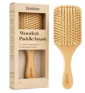 Bamboo Hair Brush With Bristles.