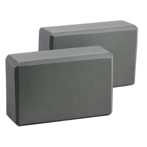 Exerz EXYB-002 Yoga Blocks 2PK High Density – Comfortable Fitness Foam Bricks, Anti-Slip, Lightweight and Travel Friendly