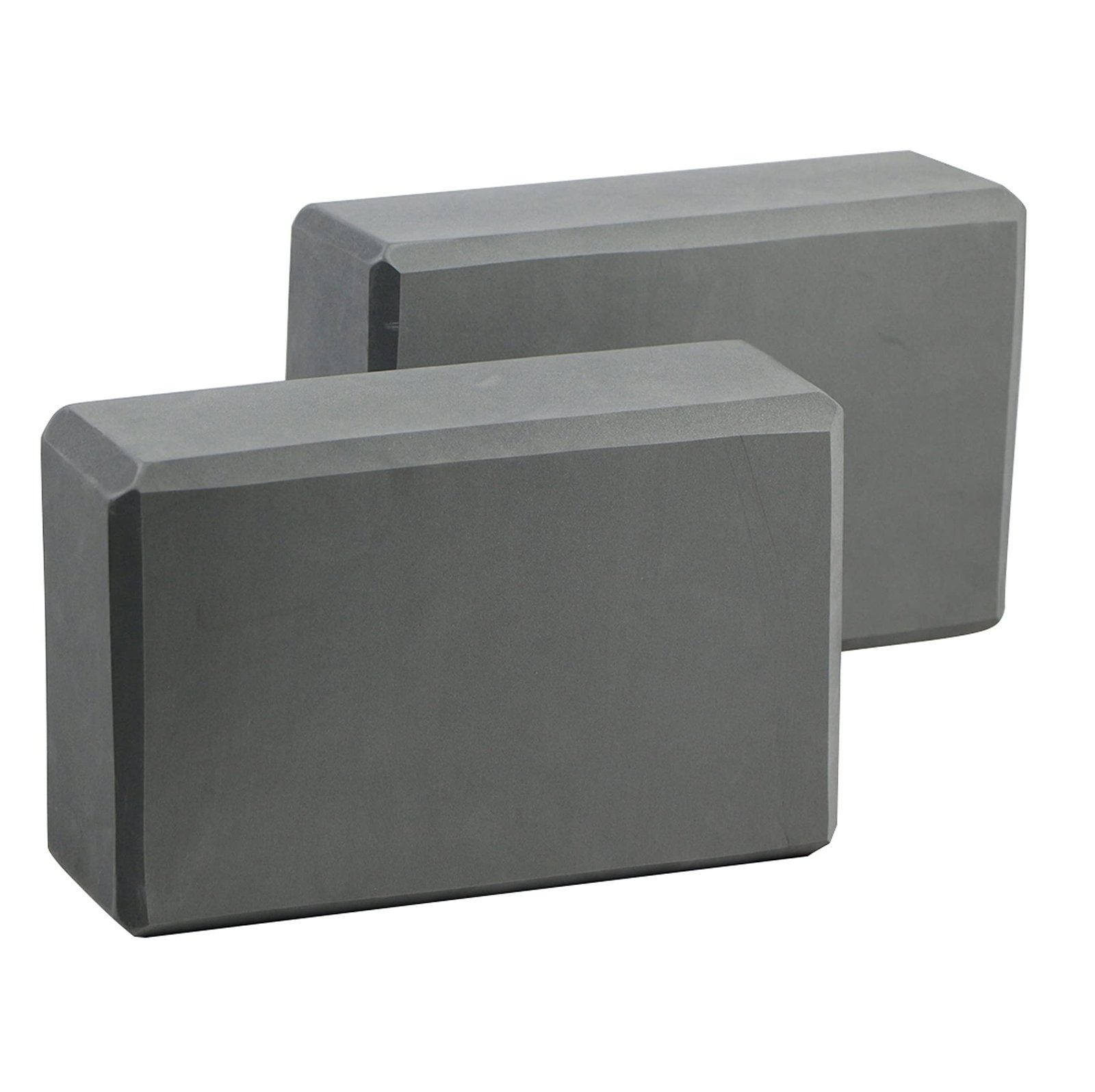 Exerz EXYB-002 Yoga Blocks 2PK High Density – Comfortable Fitness Foam Bricks, Anti-Slip, Lightweight and Travel Friendly