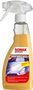 SONAX High Speed Wax 500 ml | Spray-On High-Gloss Car Paint Sealant | Premium Carnauba Wax | Colour Boost | Ideal for Paint, Plastic, Fiber & Rubber Protection | Easy to Use Car Paint Care
