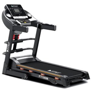 Fitkit by Cult FT100M 4.5 HP Peak (Max Weight: 110Kg, Manual Incline) Treadmill for Home Use &1 Year Warranty