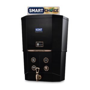 KENT Supreme PlusAlkaline+Copper RO WaterPurifier|Smartchoice|RO+UV+UF+Alk +Cu+TDSControl+UV LEDTank|AdvancedROTech for SabseShudh Paani|AutoFlush|8L|20LPH|Idea forBorewell/Tanker/MunicipalWater|Black
