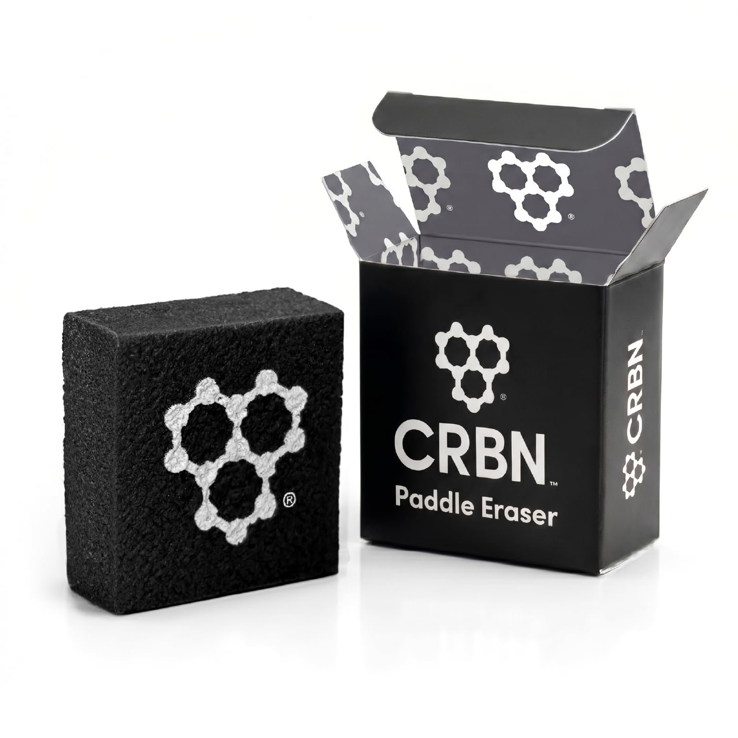 CRBN Pickleball Paddle Eraser, Best Carbon Fiber Pickle Ball Racket Cleaner, Fast & Easy Rubber Bar to Remove Ball Residue, Dirt, & Minor Scrapes / Scratches – Patent Pending