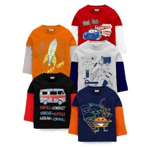Kuchipoo Boys Full Sleeves Regular Fit Cotton T-Shirt