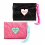 PALAY® 2 Pack Girls Trifold Wallet Kids Purse Heart Embroidery