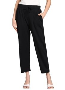 Alan Jones Clothing Women Relax Fit Ankle Length Trouser Jogger | Casual Lounge & Travel Wear