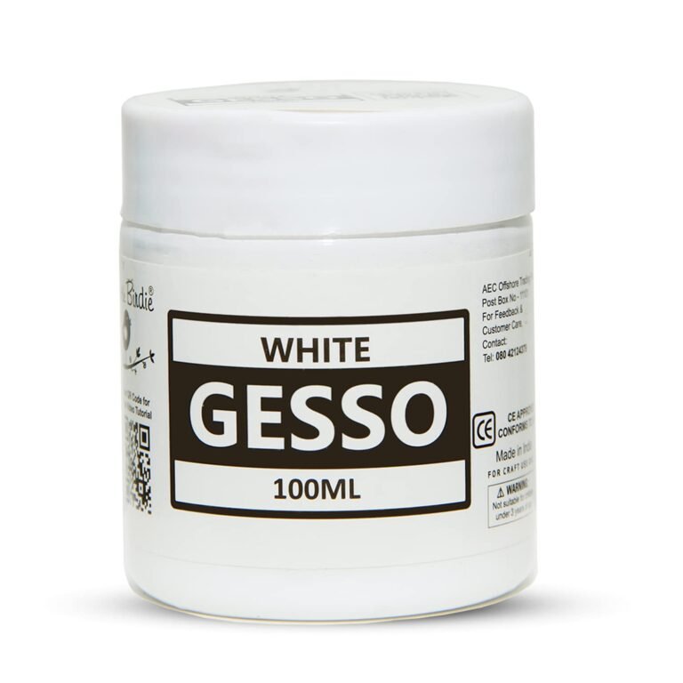 Little Birdie Acrylic Gesso White 100 ML | Premium Water-Based Gesso for Acrylic, Oil Paints & Mixed Media | Water-Resistant Primer for Canvas, Wood, Paper & More