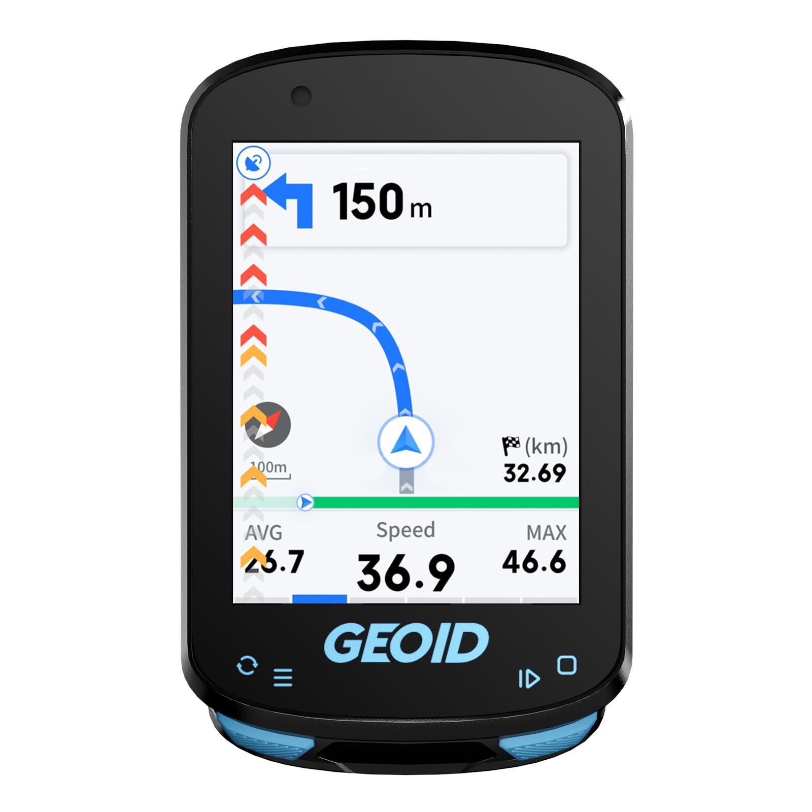 GEOID CC600 Color Screen Bike/Cycling Computer Wireless – Route Navigation with Reroute Planing, WiFi & Bluetooth, Fast 5s GPS Positioning, Free Indoor Training