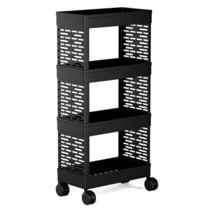 TEKCOOL Multi -Layer Kitchen Rack | Multipurpose Shelf for Utensils, Cutlery & Spices | Space-Saving Organizer for Home & Pantry (Casual, 4-Layer)’
