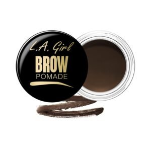 L.A. Girl Brow Pomade – Dark Brown | Long-Wear, Smudge-Proof Eyebrow Cream | Creamy, Buildable Formula | Defines & Fills Brows | Ideal for Dark Hair & Indian Skin Tones
