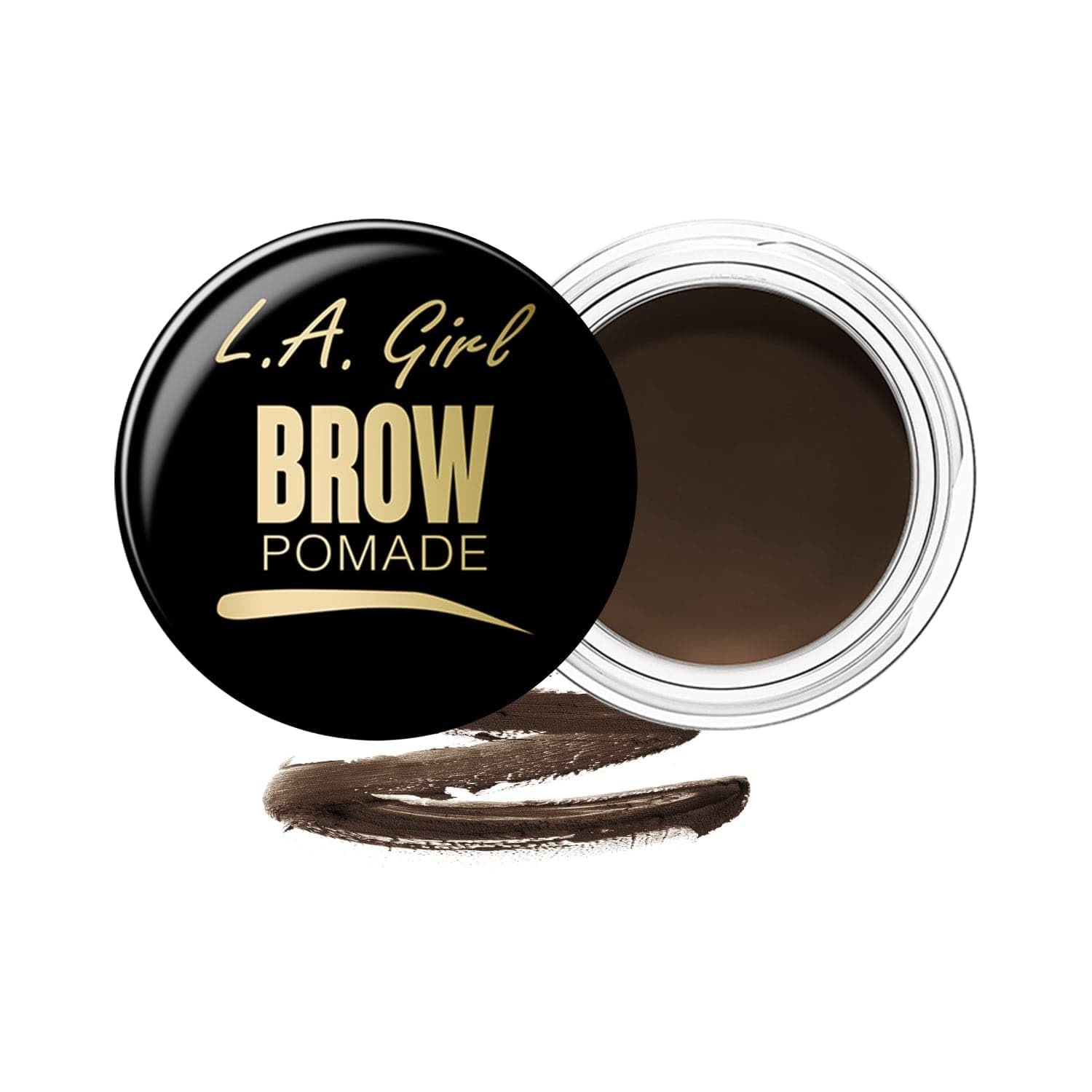 L.A. Girl Brow Pomade – Dark Brown | Long-Wear, Smudge-Proof Eyebrow Cream | Creamy, Buildable Formula | Defines & Fills Brows | Ideal for Dark Hair & Indian Skin Tones