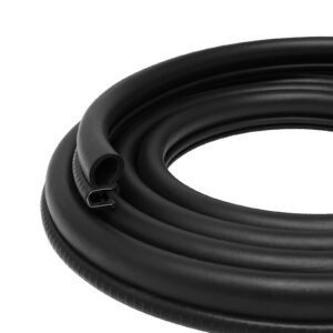 Storystore Automotive Door Weather Stripping 25Ft, Side Bulb Car Door Seal