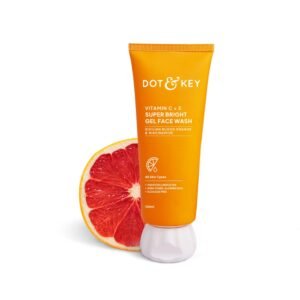 DOT & KEY Vitamin C + E Super Bright Gel Face Wash For Glowing And Brightening Skin | All Skin Types|With Triple Vitamin C| Face Wash For Women & Men|100 Ml